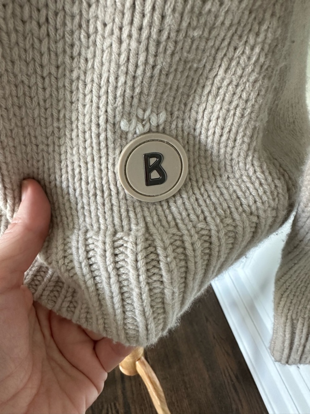 Bogner Samia 100% Cashmere Turtleneck Fair Isle Knit Sweater - Picture 2 of 6